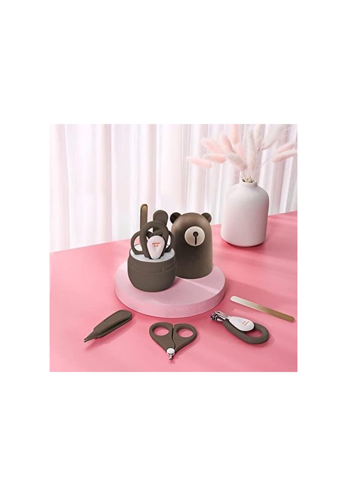 PapaBear Baby Nail Hair Care Set, Infant Fingernail Toenail Clipper Kit for Newborn Manicure and Pedicure, New Mom Grooming Gift Box - Image 2